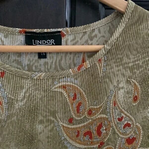 Olive paisley  L